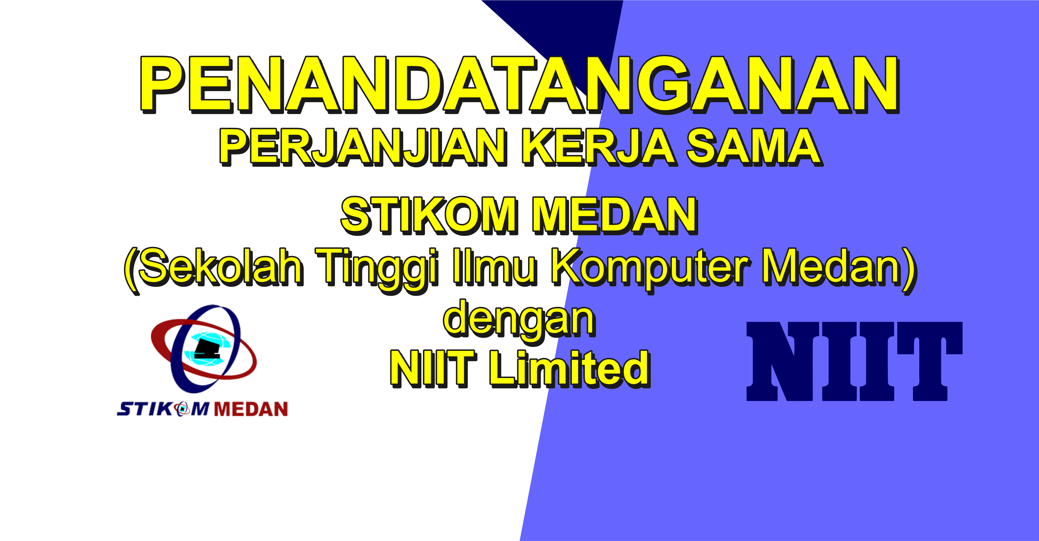 Memorandum of Understanding (MoU) anatar STIKOM Medan dan NIIT Limited 